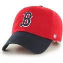 mutzen-gebogen-rot-verstellbares-band-frontal-der-boston-red-sox-mlb-von-47-brand