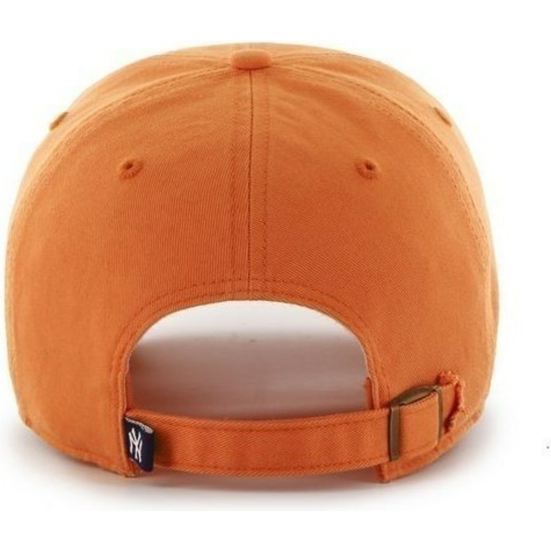 47-brand-curved-brim-grosses-vorderes-logo-mlb-new-york-yankees-cap-orange