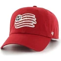 mutzen-gebogen-rot-verstellbares-band-frontal-grande-der-new-england-revolution-fc-major-league-soccer-von-47-brand