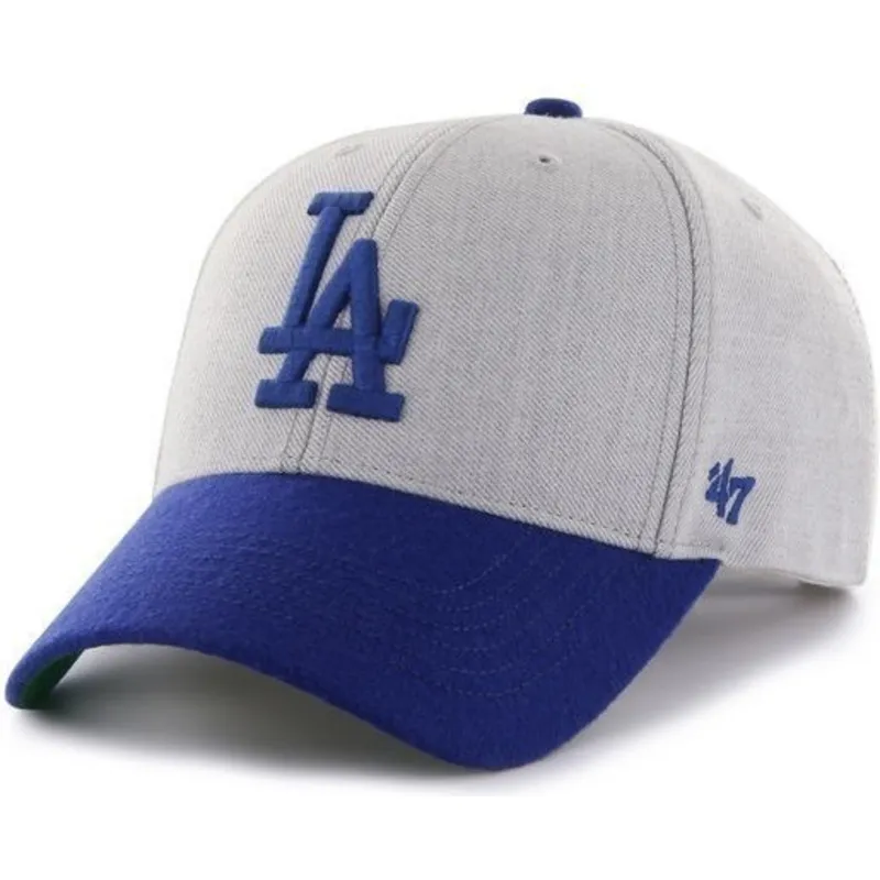 mutzen-gebogen-grau-verstellbares-band-der-los-angeles-dodgers-mlb-von-47-brand mutzen-gebogen-grau-verstellbares-band-der-los-angeles-dodgers-mlb-von-47-brand