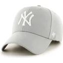 47-brand-curved-brim-new-york-yankees-mlb-grey-cap