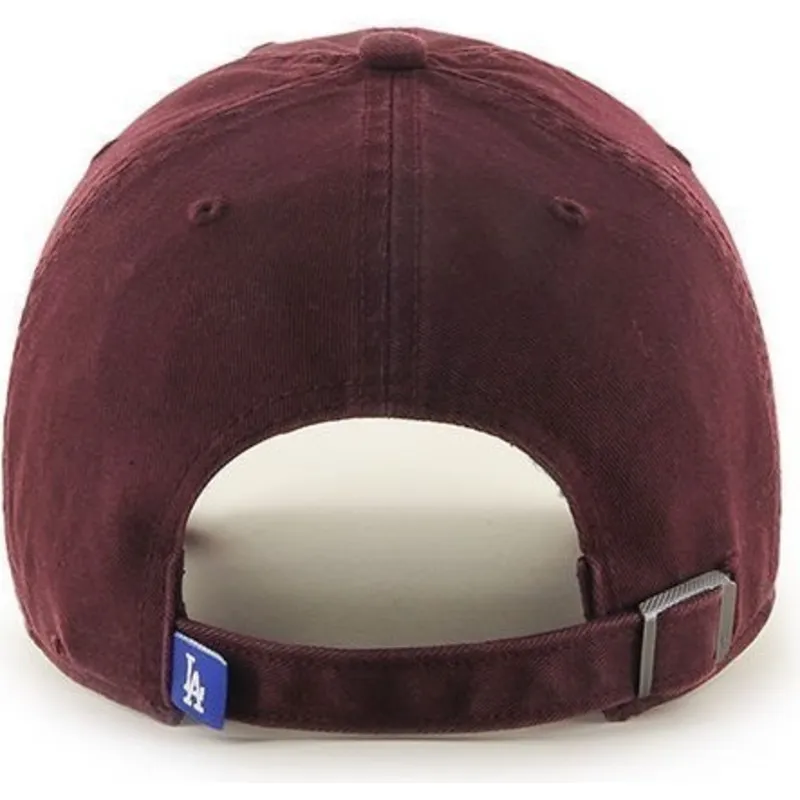 cappellino-curvo-granata-dei-los-angeles-dodgers-mlb-clean-up-di-47-brand