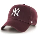 gorra-curva-granate-de-new-york-yankees-mlb-clean-up-de-47-brand