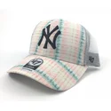 mutzen-gebogen-rosa-snapback-estampado-de-flores-der-new-york-yankees-mlb-von-47-brand