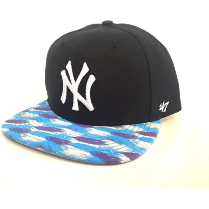 47-brand-new-york-yankees-mlb-snapback-cap-in-marineblau-mit-schirmdruck