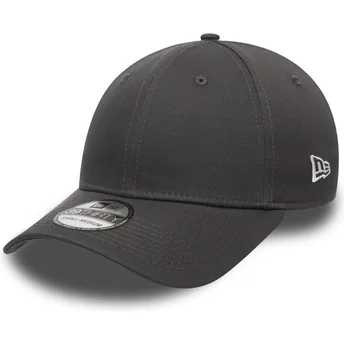 new-era-curved-brim-dark-grey-39thirty-basic-flag-grey-fitted-cap