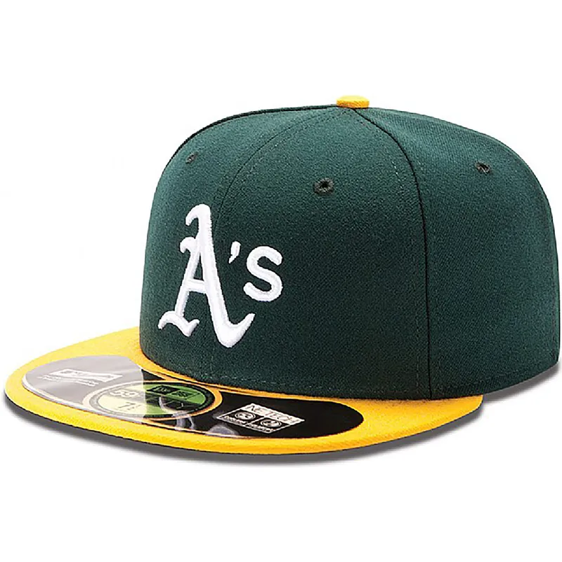 grune-angepasste-59fifty-authentic-on-field-kappe-der-oakland-athletics-mlb-von-new-era