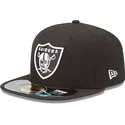 las-vegas-raiders-nfl-59fifty-authentic-on-field-game-schwarze-passgenaue-kappe-von-new-era