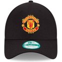 casquette-courbee-noire-ajustable-9forty-essential-manchester-united-football-club-new-era