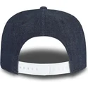 mutzen-flach-marineblau-snapback-fur-kinder-9fifty-essential-denim-der-new-york-yankees-mlb-von-new-era